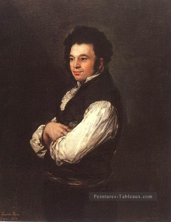 L’architecte Don Tiburcio Perezy Cuervo portrait Francisco Goya Peintures à l'huile